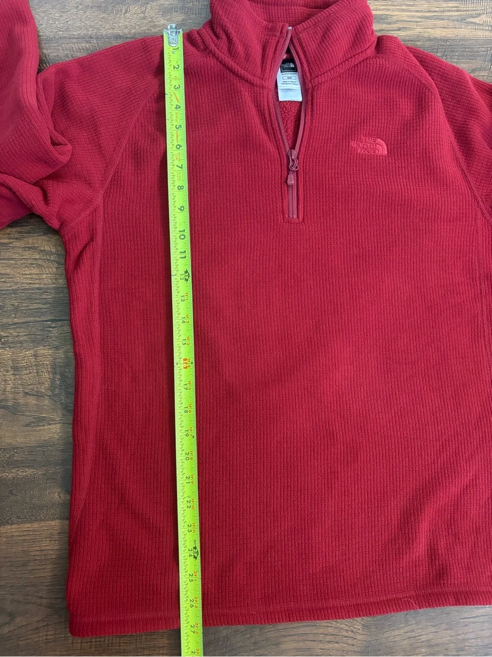 The North Face Men's Half-Zip Fleece Waffle Knit Pullover Medium